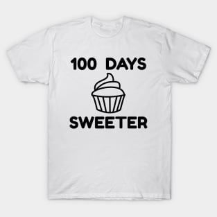 100 Days Sweeter - 100 Days Of School T-Shirt